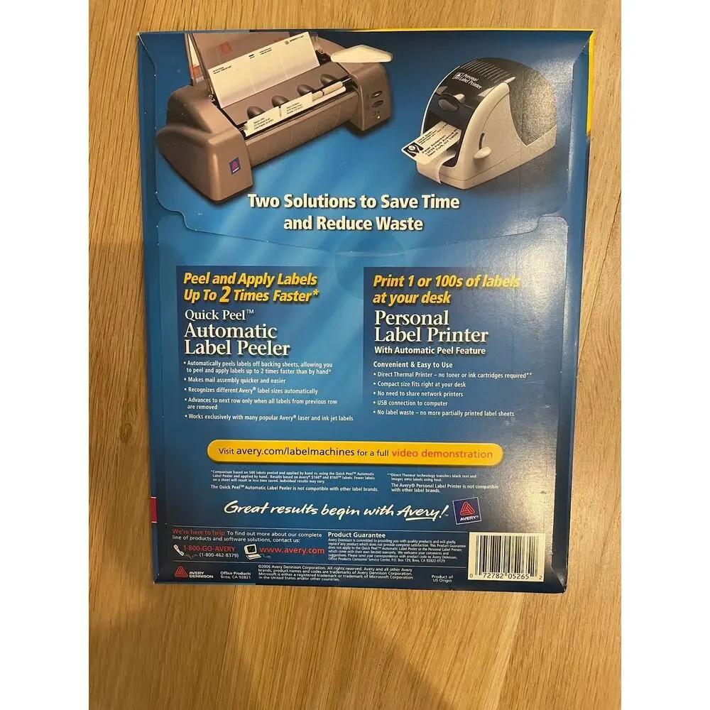 Avery Full Sheet White Labels #5265 25 Sheets 8.5”x11”